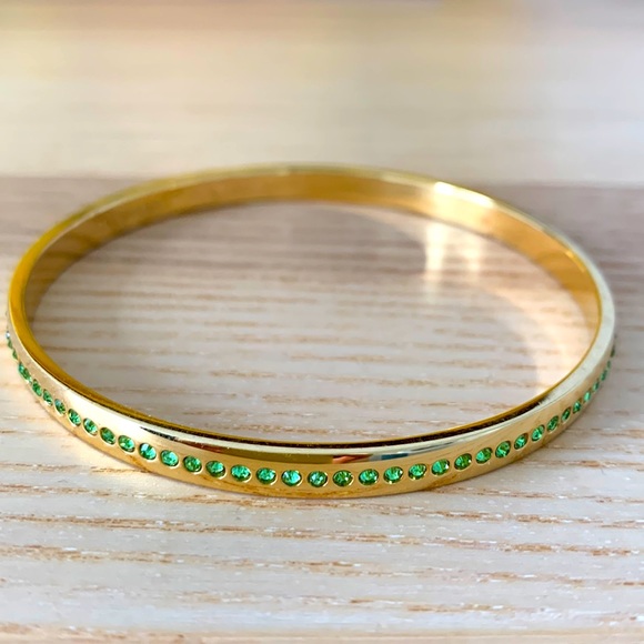 Kate Spade Gold and Green Bracelet